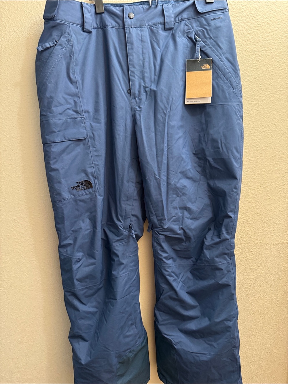 The North Face women Slate Blue Cargo Snow Pants